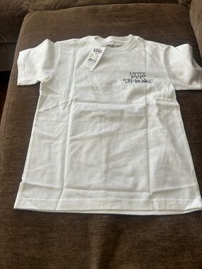 Vans Kids White 'Off The Wall' Logo Tee